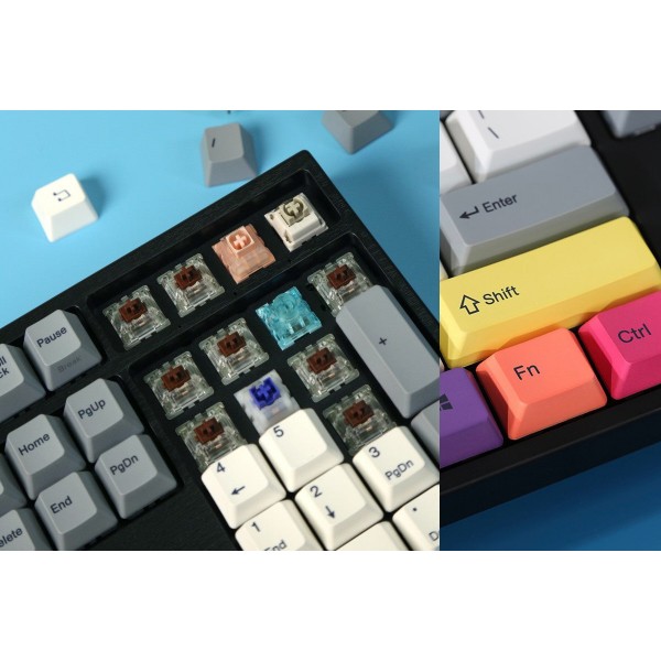 Фото - Клавиатура беспроводная игровая Varmilo APT108 CMYK, C-TK Red, WL/USB-A, White Led (A93A024D4A5A17A007)