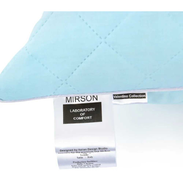 Фото - Подушка стандартная MirSon 1269 Valentino с эвкалиптом Высокая 70х70 см (2200001519602)