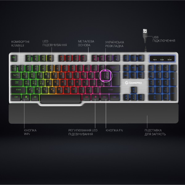 Фото - Клавиатура проводная игровая GamePro Stinger (GK599)