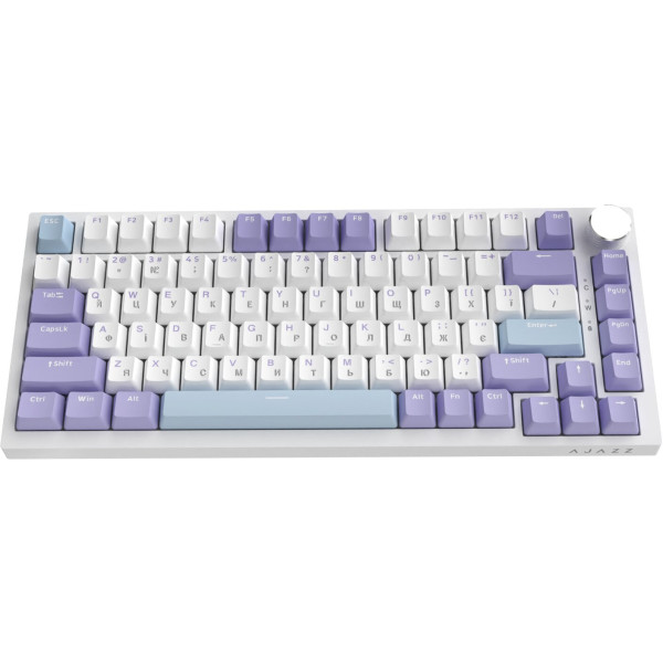 Фото - Клавиатура проводная игровая Ajazz AK820 Sea Salt Switch White USB-C (AK820-SS-PWB)