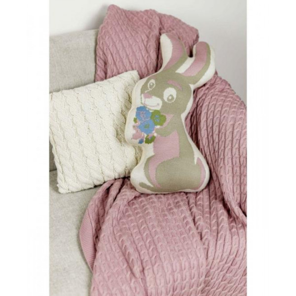 Фото - Подушка декоративна Прованс обіймашка Зайчик 50х26х12 см (028794)