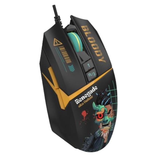 Фото - Миша дротова ігрова Bloody W63 Max (Renegade Midnight)
