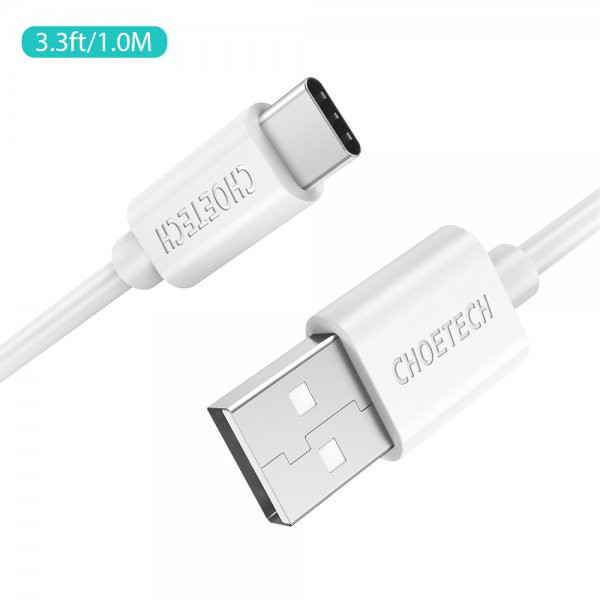 Фото - Кабель USB type A - USB type A Choetech USB 2.0 A-тато/C-тато 1m (AC0002-WH)