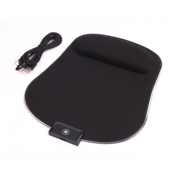 Фото - Килимок для миші ігровий Maxxter MMP-LEDPAD-BK