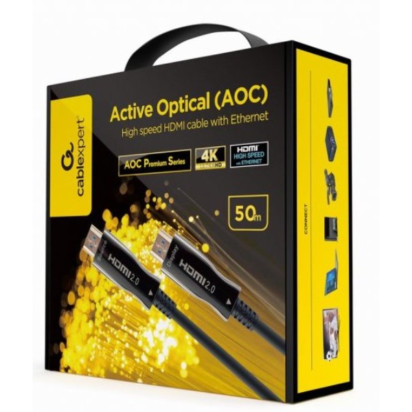 Фото - Кабель HDMI Cablexpert HDMI V.2.0 4К 50m (CCBP-HDMI-AOC-50M-02)