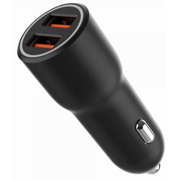 Фото - Автомобильное зарядное устройство Gembird 2xUSB-A 18W QC3.0 Black (TA-UC-A2QC36-CAR-01)