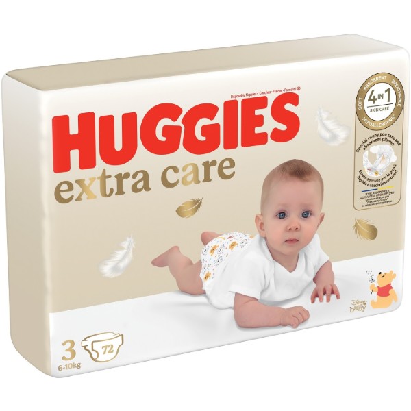 Фото - Одноразовые подгузники Huggies Extra Care Размер 3 (6-10 кг), 72шт. (5029053578095)