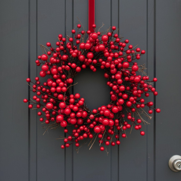 Фото - Вінок штучний YES! Fun Калина червона 35 см (975007)