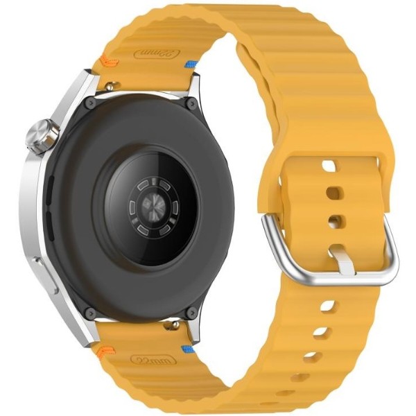 Фото - Ремінець для смарт-годинника BeCover Ribbed Tape (22mm) for Huawei Watch GT 5 / GT 4 (46mm) / GT 3 (46mm) / GT 2 (46mm) / GT 2 Pro / Watch GS Pro Yellow (714292)
