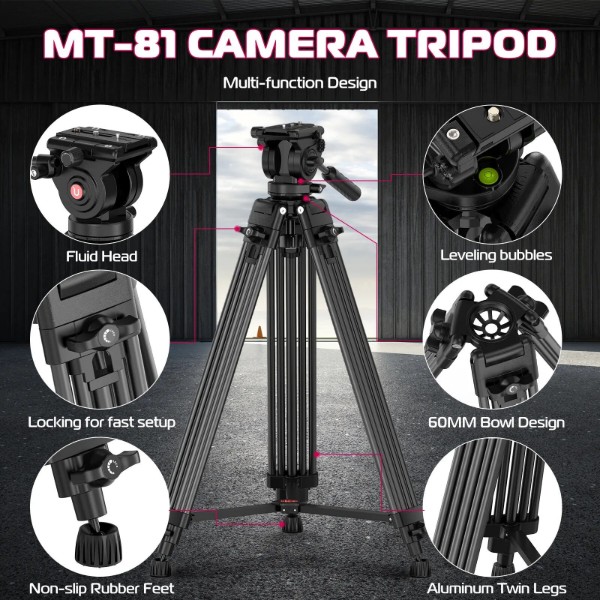 Фото - Трипод для селфи Ulanzi MT-81 Black (T080GBB1)