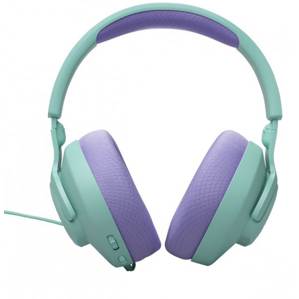 Фото - Гарнітура дротова ігрова JBL Quantum 100M2 Cyan (JBLQTUM100M2CYN)