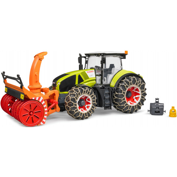 Фото - Наземная строительная техника BRUDER Трактор Claas Axion 950 для уборки снега (03017)