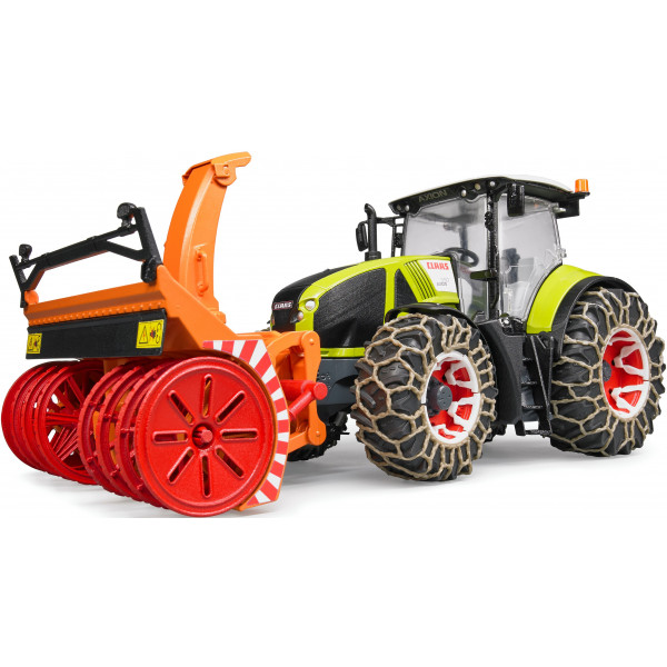 Фото - Наземная строительная техника BRUDER Трактор Claas Axion 950 для уборки снега (03017)