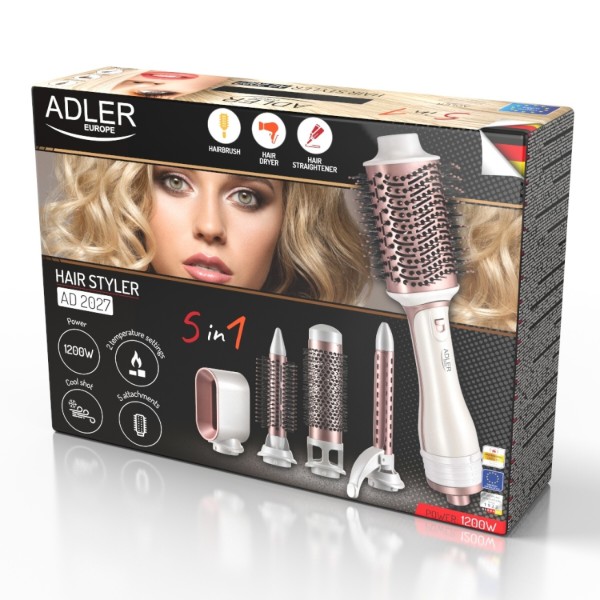 Фото - Фен-щітка Adler AD 2027 White Champagne