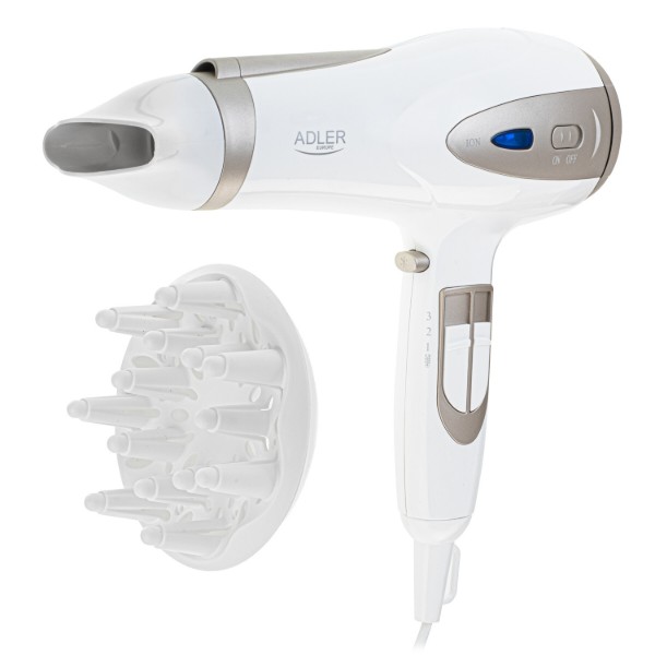 Фото - Фен Adler AD 2248 White Champagne