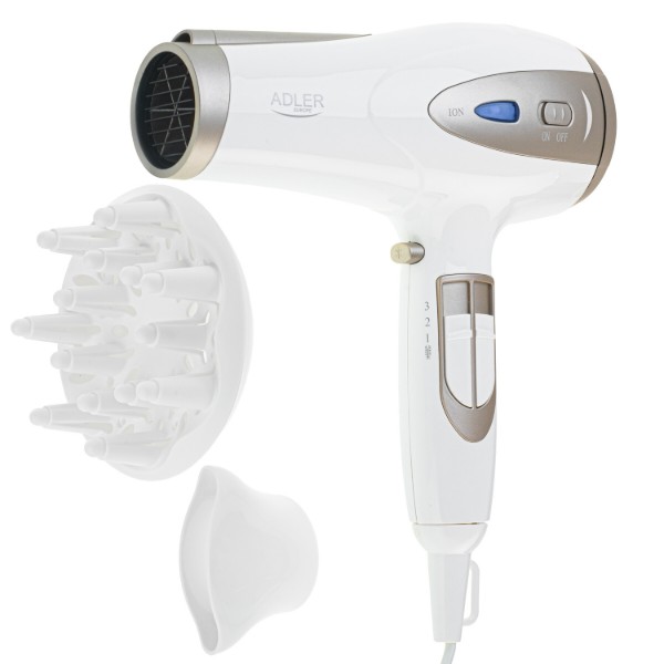 Фото - Фен Adler AD 2248 White Champagne