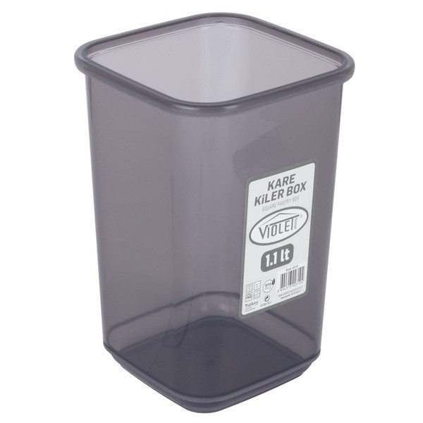 Фото - Емкость для сыпучих VIOLET HOUSE 0310 Transparent Black 1.1 л