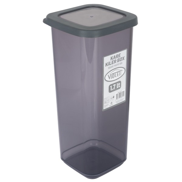 Фото - Емкость для сыпучих VIOLET HOUSE 0311 Transparent Black 1.7 л