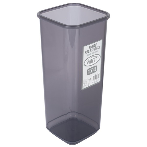 Фото - Емкость для сыпучих VIOLET HOUSE 0311 Transparent Black 1.7 л