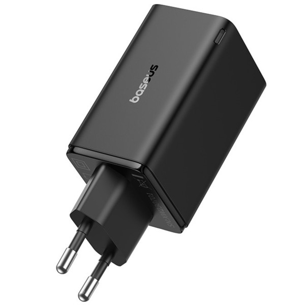 Фото - Мережевий зарядний пристрій Baseus GaN6 Pro Fast Charger 2C+2U 65W EU Cluster Type-C to Type-C 100W 1m Black (P10162701113-00)