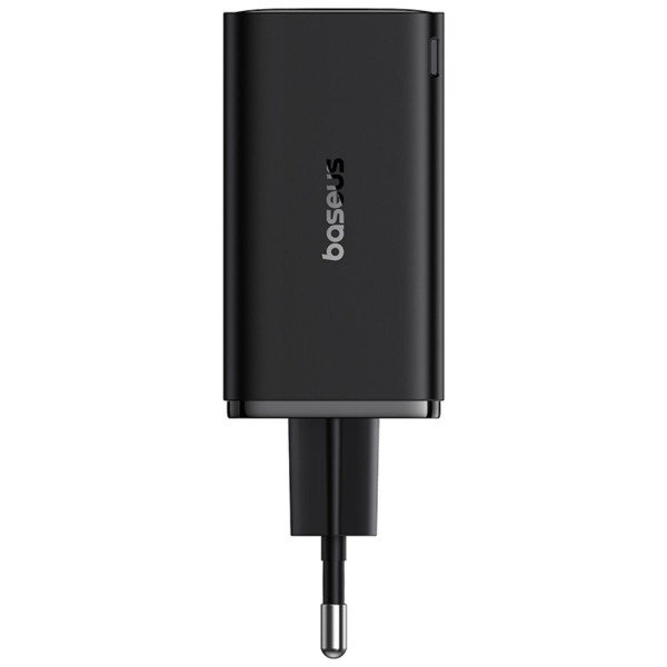 Фото - Мережевий зарядний пристрій Baseus GaN6 Pro Fast Charger 2C+2U 65W EU Cluster Type-C to Type-C 100W 1m Black (P10162701113-00)
