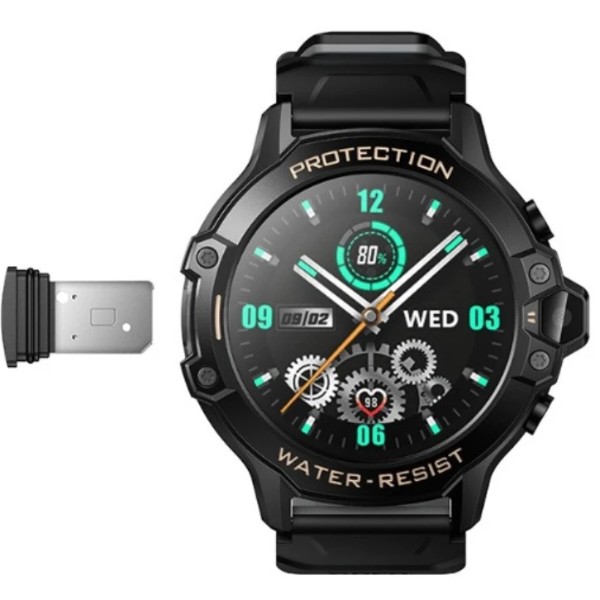 Фото - Детские часы HOCO Y107 4G 32mm 700 mAh IP54 black (6942007666053)