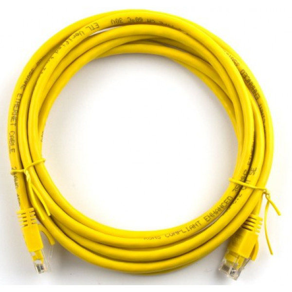 Фото - Кабель патч-корд Ritar UTP RJ45 Cat.5e 2 m Yellow (PCR-CU/2Yw/3233)