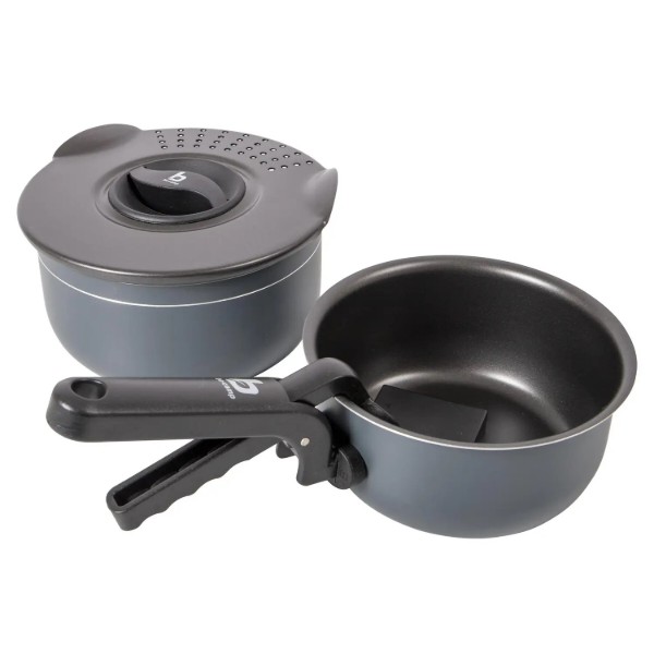 Фото - Набір посуду туристичний Bo-camp Trekking 5 Pieces Anthracite (2300351)