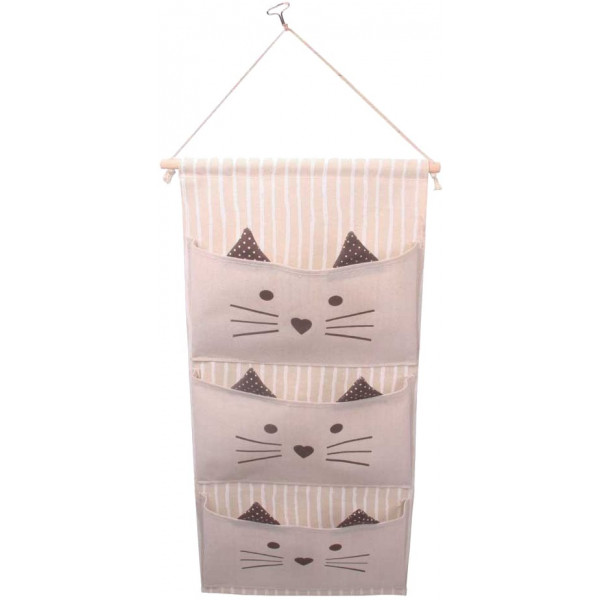 Фото - Органайзер для зберігання дитячий Handy Home Котик на 3 відділення 30/34х64 см (CEW-08)