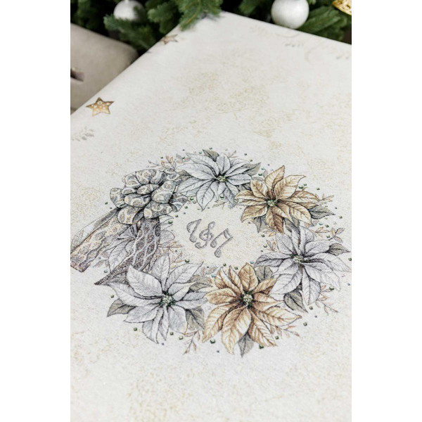 Фото - Скатерть прямоугольная Прованс гобален SILVER STAR 135х350 см (031277)