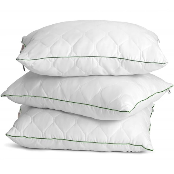 Фото - Подушка стандартная MirSon бамбуковая Eco Aloe Vera 0425 Средняя 60х60 см (2200000393340)