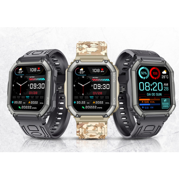 Фото - Смарт-годинник Gelius Pro GP-SW007 Tactical Navy Bluetooth call (IP68) Military