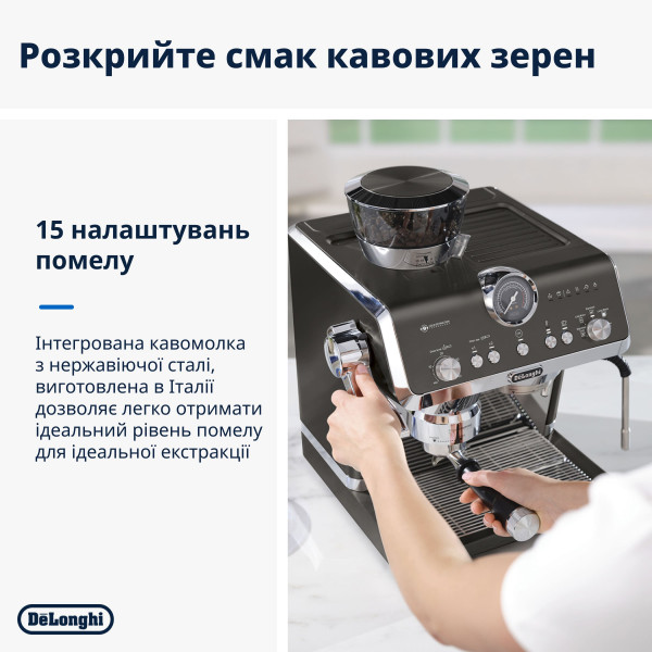 Фото - Кофеварка рожковая Delonghi EC9555.BK La Specialista Opera