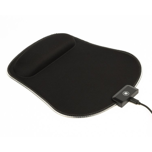 Фото - Килимок для миші ігровий Maxxter MMP-LEDPAD-BK