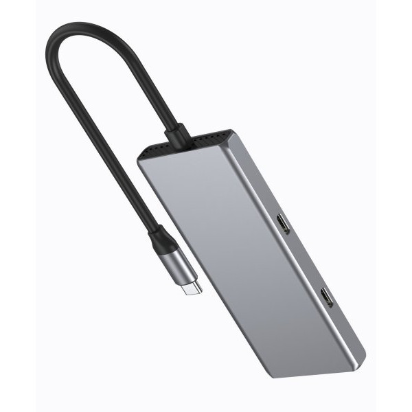 Фото - Хаб USB Gembird 2xUSB 3.2,2xUSB-C Silver (UHB-CM-U310-A2C2-01)