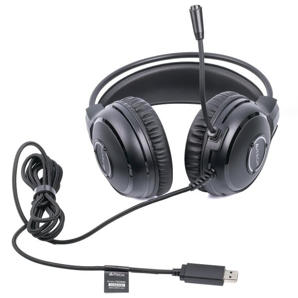Фото - Гарнитура проводная A4tech FH300U Black