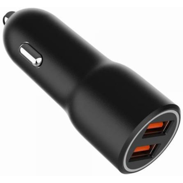 Фото - Автомобильное зарядное устройство Gembird 2xUSB-A 18W QC3.0 Black (TA-UC-A2QC36-CAR-01)