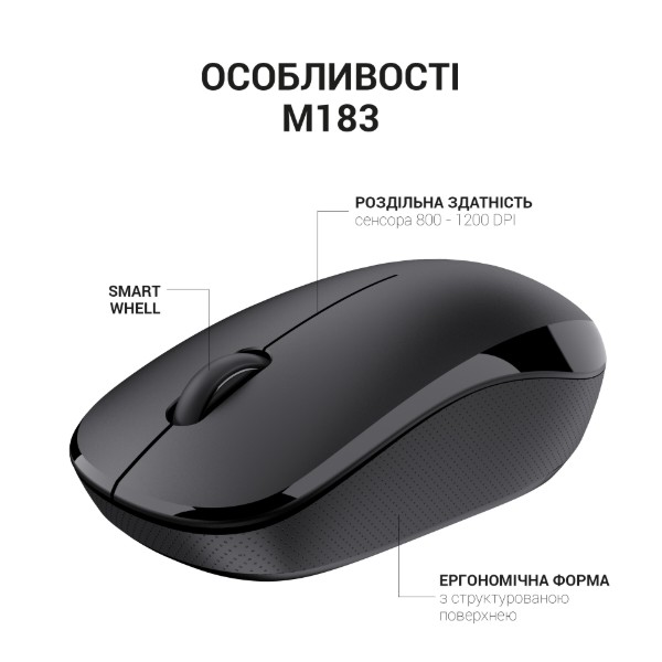 Фото - Мышь беспроводная OfficePro M183 Black