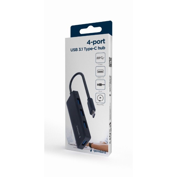 Фото - Хаб USB Gembird USB-С на 4xUSB 3.1 (UHB-CM-U3P4-02)