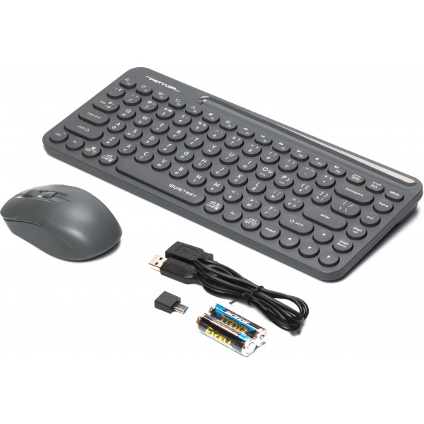 Фото - Клавіатура + миша бездротова A4tech Fstyler FG3200 Air Grey