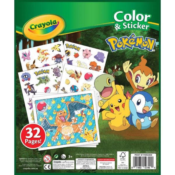 Фото - Раскраски Crayola POKEMON (04-2740G)