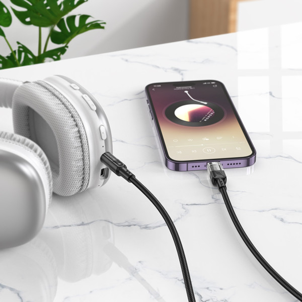 Фото - Кабель синхронізації даних HOCO UPA27 iP Black (6942007612524)