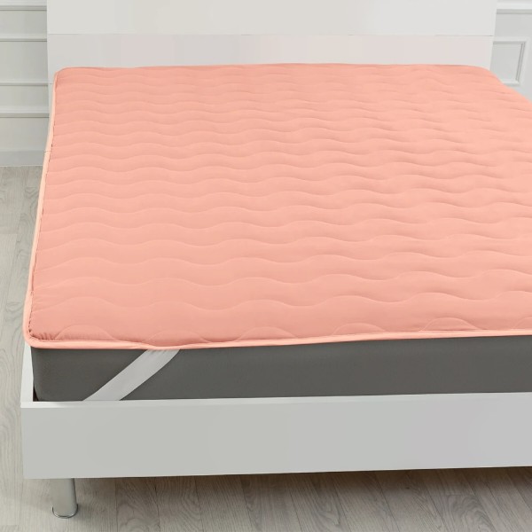 Фото - Наматрасник MirSon №1759 Eco Light Coral Cotton 150x200 см (2200003711677)