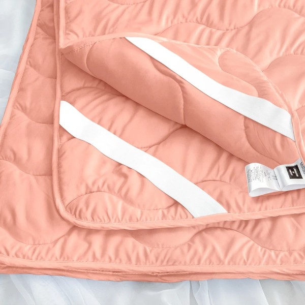 Фото - Наматрасник MirSon №1759 Eco Light Coral Cotton 150x200 см (2200003711677)