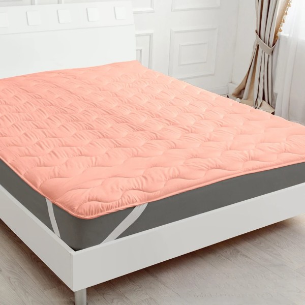 Фото - Наматрасник MirSon №1759 Eco Light Coral Cotton 150x200 см (2200003711677)
