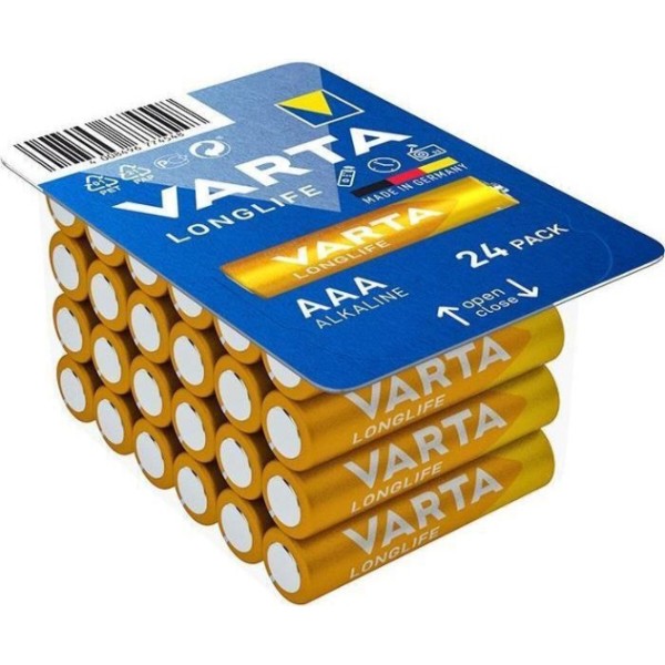 Фото - Батарейка тип AA Varta Longlife AA 24 шт. (04106301134) Фото - Батарейка тип AA Varta Longlife AA 24 шт. (04106301134)