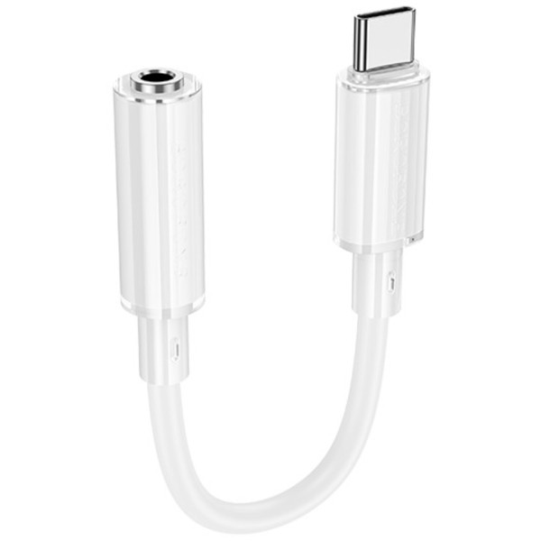 Фото - Перехідник BOROFONE BV22 Type-C to 3.5 White (6941991117008)