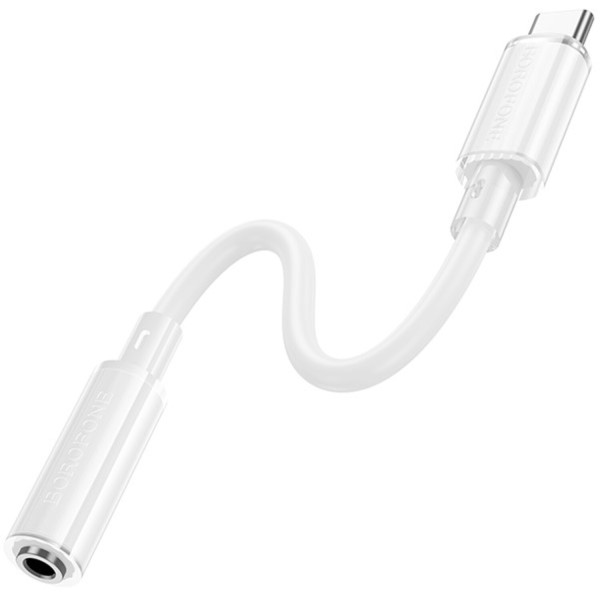 Фото - Перехідник BOROFONE BV22 Type-C to 3.5 White (6941991117008)