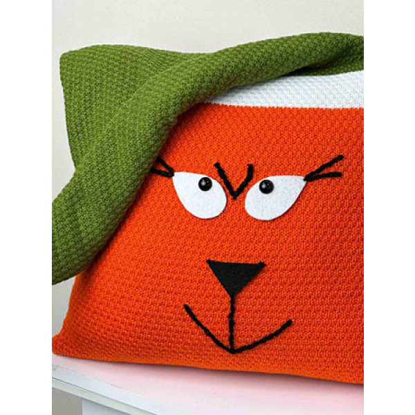 Фото - Наволочка Прованс декоративная вязаная Оранжевый Бука 45х45 см (042942)