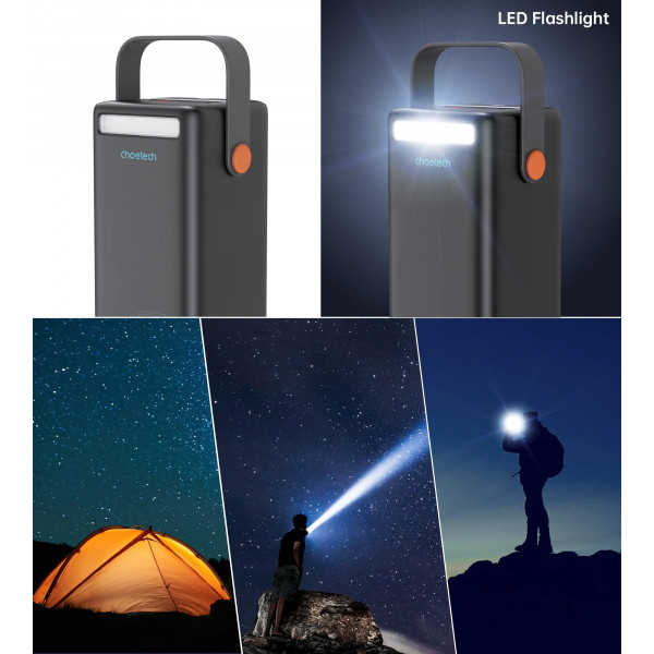 Фото - Батарея мобільна Choetech 50000mAh PD + QC 65W (B664)